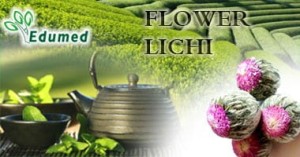 Kwitnąca herbata zielona Flower Lichi w kulkach - ok 12 kulek