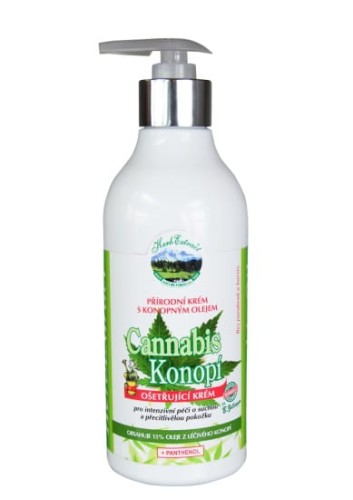 Krem nawilżający z konopii 15% do twarzy i ciała - 400 ml