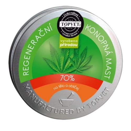 Regeneracyjna maść z konopi 70%  do twarzy i ciała 100 ml