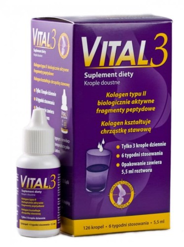 Vital 3 krople 5,5 ml Kolagen nowej generacji