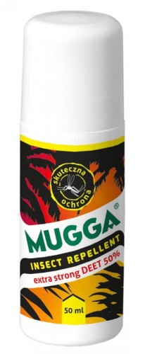 Mugga Strong 50 ml roll-on Mugga DEET 50 % Mleczko repelent