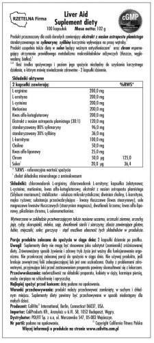 Liver Aid Calivita etykieta