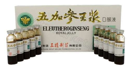 Żeń szeń Syberyjski z Mleczkiem Pszczelim 10x10 ml