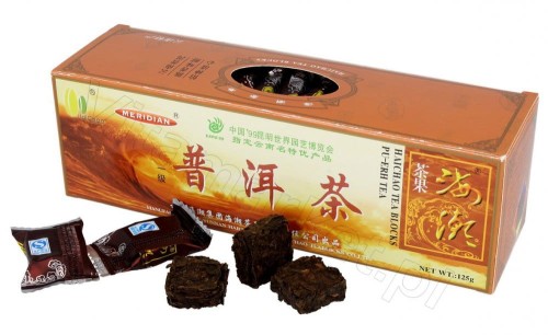 Herbata Pu Erh prasowana Yunnan w kostkach