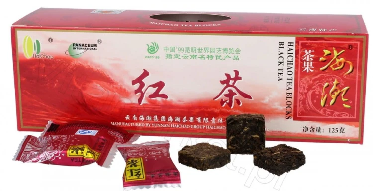 Czarna herbata prasowana w kostkach 125 g
