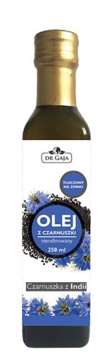 Olej z Czarnuszki zimnotłoczony nierafinowany 250 ml