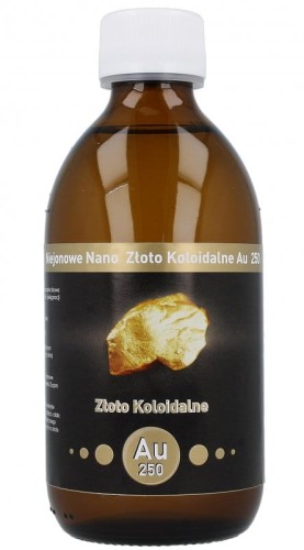 Niejonowe Nano Złoto Koloidalne Au 25 ppm Vitacolloids 300 ml