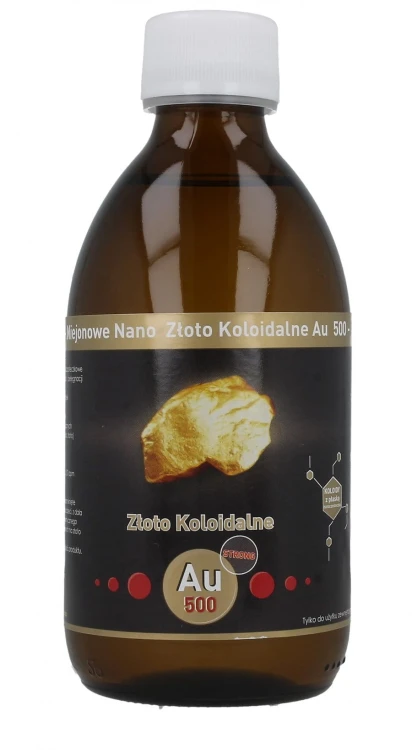 Strong Niejonowe Nano Złoto koloidalne Au 50 ppm Vitacolloids 300 ml
