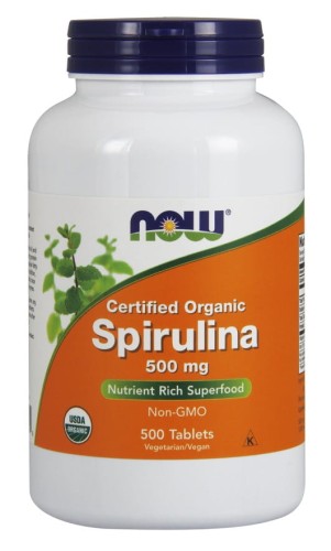 SPIRULINA 500 mg Nowfoods 500 tabletek