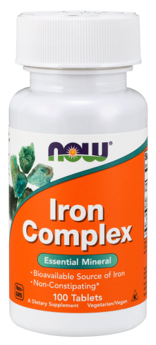 Iron Complex - 100 Tabletek Now Foods