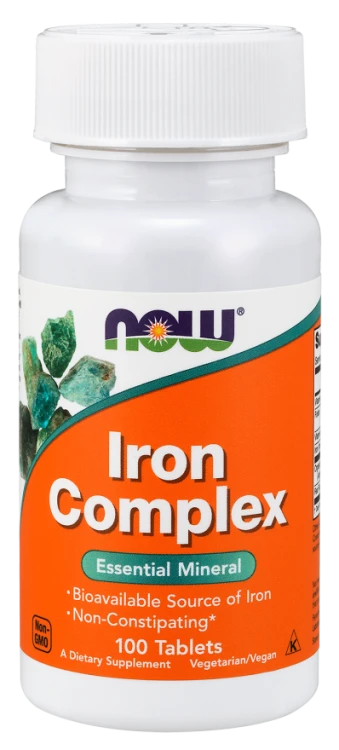Iron Complex - 100 Tabletek Now Foods
