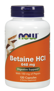 Betaine HCl 648 mg BETAINA 120kaps
