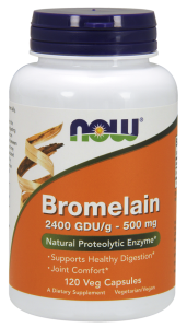 Bromelaina 2400 GDU 500mg 120 kaps Nowfoods