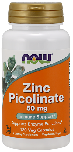 Cynk pikolinian 50mg 120kaps Nowfoods