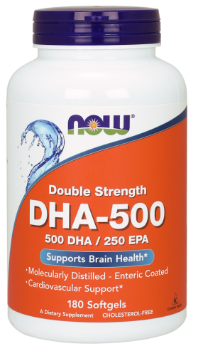 DHA 500 mg – 180 kaps Nowfoods NOW