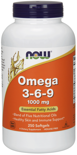 OMEGA 3-6-9 1000mg 250kaps Nowfoods NOW