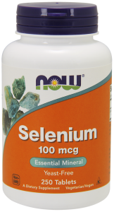 Selen 100mcg 250 tabletek Selenometionina Nowfoods