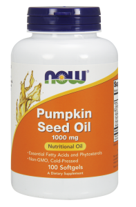 Olej z pestek dyni 1000mg 100kaps Nowfoods