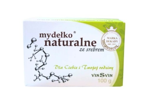 Mydełko naturalne ze srebrem kostka ,100 g