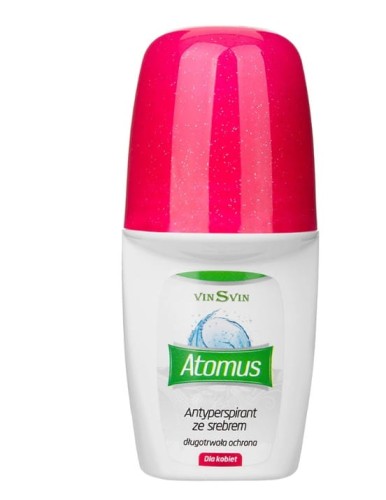 VinSvin Atomus, antyperspirant ze srebrem dla kobiet, roll-on, 50 ml
